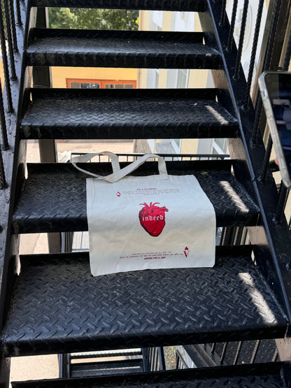 “ACE of HEARTS” Tote Bag by 𝐢𝐧𝐝𝐞𝐞𝐝